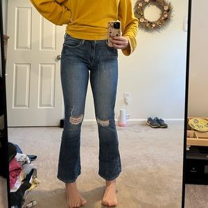 Frame le crop mini boot jeans